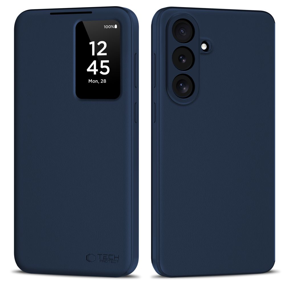 Tech-Protect Smart Wallet Case for Samsung Galaxy S26 FE - Matte Navy Blue_0