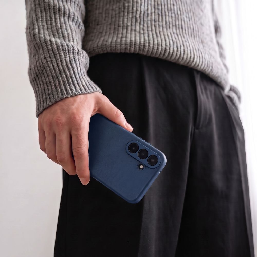 Tech-Protect Smart Wallet Case for Samsung Galaxy S26 FE - Matte Navy Blue_3