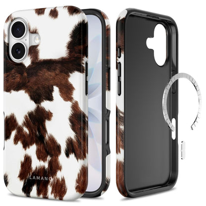 Tech-Protect Lamano MagSafe case for iPhone 17 - brown and white_0