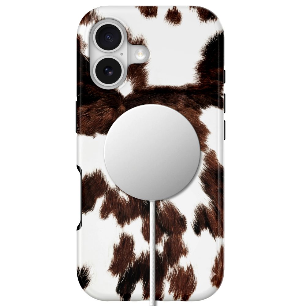 Tech-Protect Lamano MagSafe case for iPhone 17 - brown and white_3