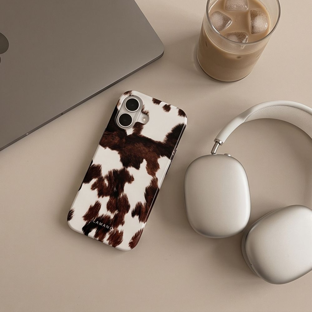 Tech-Protect Lamano MagSafe case for iPhone 17 - brown and white_4