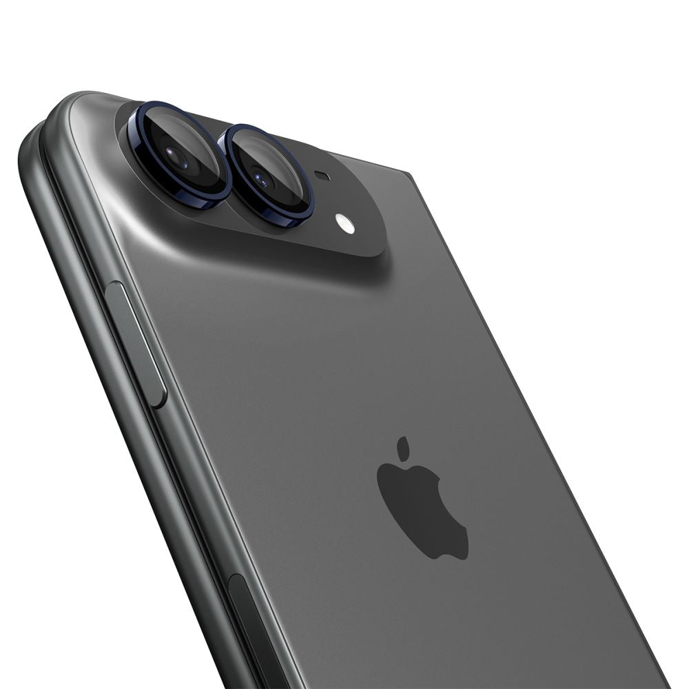 Spigen Optik Pro Glas.tR EZ Fit 2-Pack Tempered Glass Camera Screen Protector for iPhone Duo - Navy Blue_2