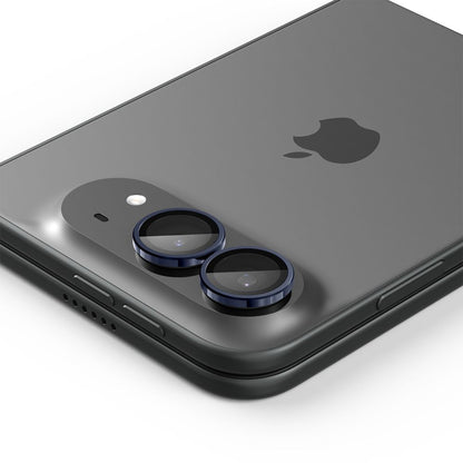Spigen Optik Pro Glas.tR EZ Fit 2-Pack Tempered Glass Camera Screen Protector for iPhone Duo - Navy Blue_3
