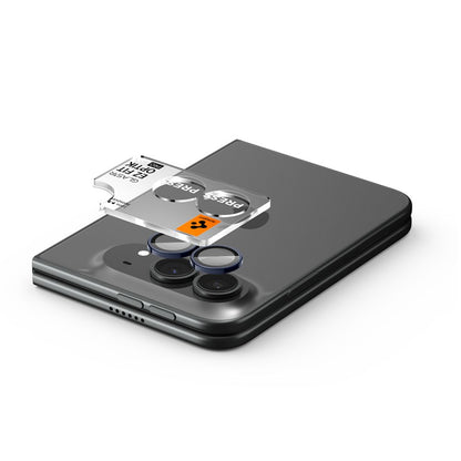 Spigen Optik Pro Glas.tR EZ Fit 2-Pack Tempered Glass Camera Screen Protector for iPhone Duo - Navy Blue_4