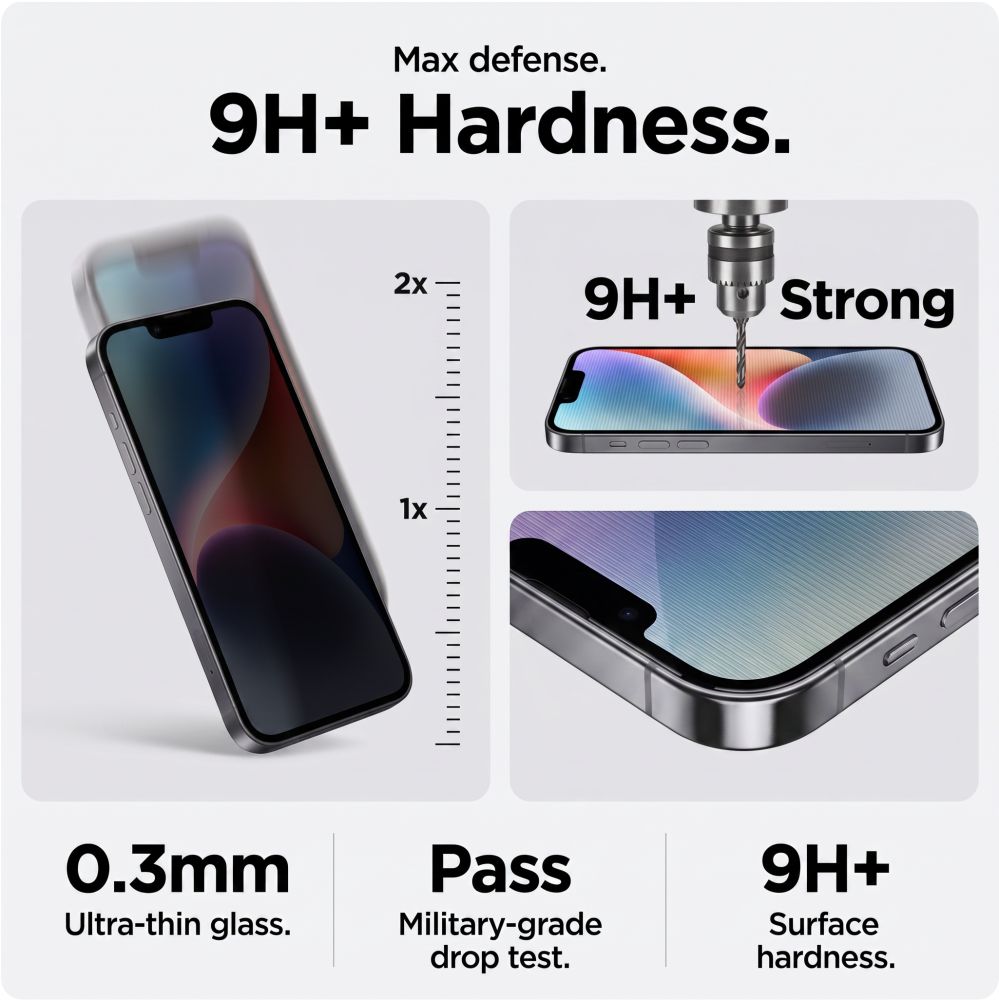 Tech-Protect OneTouch Set Spy+ 2-Pack Privacy Tempered Glass for iPhone 18 Pro Max_8
