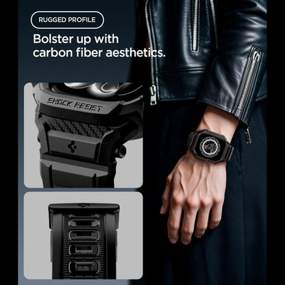 Spigen Rugged Armor Pro Apple Watch 42mm Strap - Matte Black_5