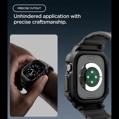 Spigen Rugged Armor Pro Apple Watch 42mm Strap - Matte Black_6