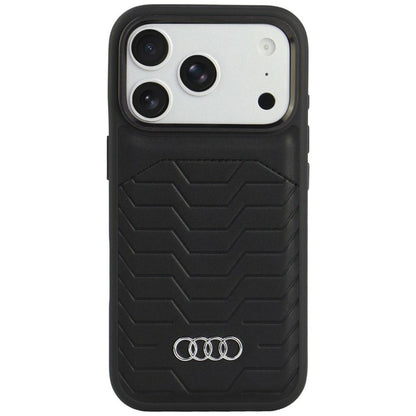 Audi GT Synthetic Leather MagSafe Case for iPhone 18 Pro / 17 Pro - Black_0