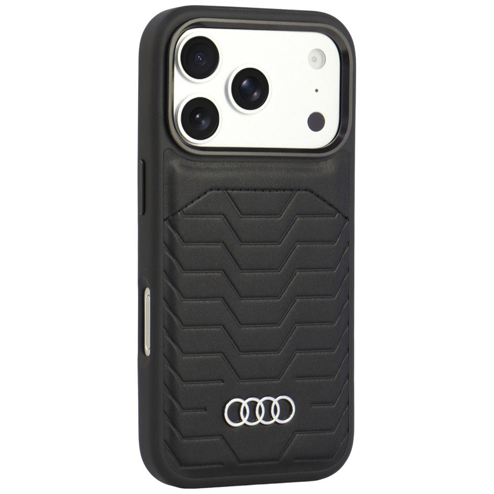 Audi GT Synthetic Leather MagSafe Case for iPhone 18 Pro / 17 Pro - Black_1