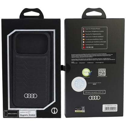 Audi GT Synthetic Leather MagSafe Case for iPhone 18 Pro / 17 Pro - Black_3