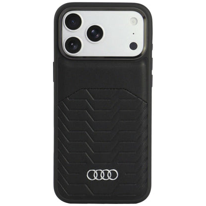 Audi GT Synthetic Leather MagSafe Case for iPhone 18 Pro Max / 17 Pro Max - Black_0