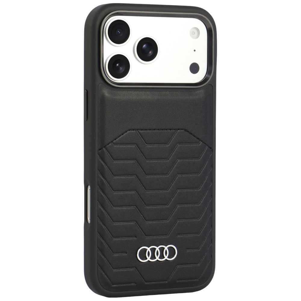 Audi GT Synthetic Leather MagSafe Case for iPhone 18 Pro Max / 17 Pro Max - Black_1