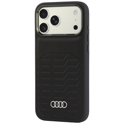 Audi GT Synthetic Leather MagSafe Case for iPhone 18 Pro Max / 17 Pro Max - Black_2