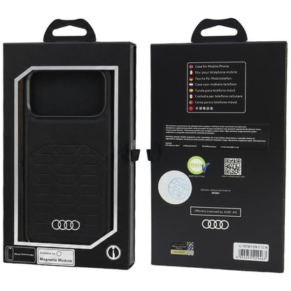 Audi GT Synthetic Leather MagSafe Case for iPhone 18 Pro Max / 17 Pro Max - Black_4