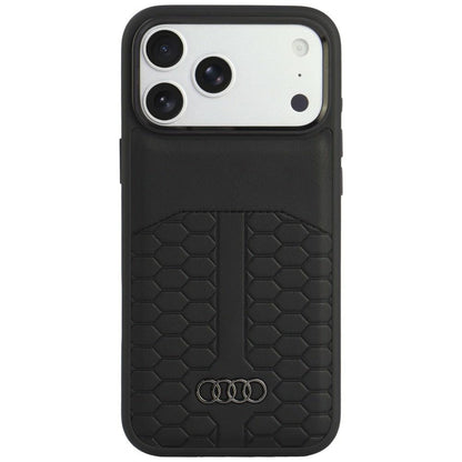 Audi Leather Case MagSafe for iPhone 18 Pro Max / 17 Pro Max - Black_0