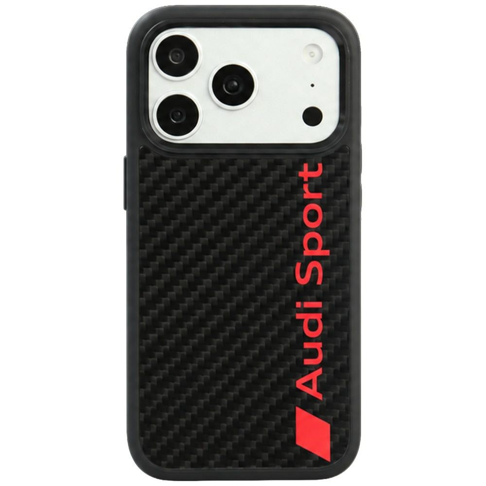 Audi R8 Carbon Fiber MagSafe Case for iPhone 18 Pro / 17 Pro - Black_0