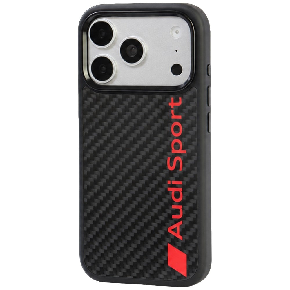 Audi R8 Carbon Fiber MagSafe Case for iPhone 18 Pro / 17 Pro - Black_1