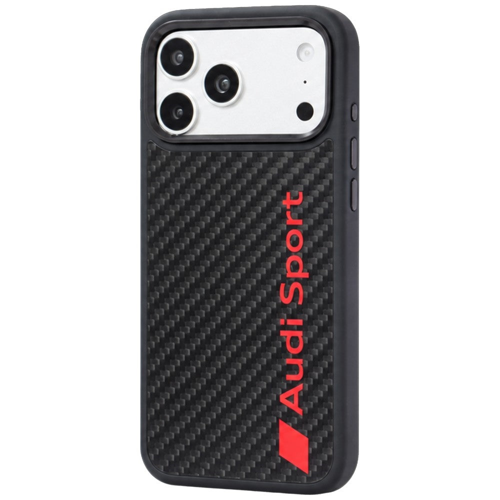 Audi R8 Carbon Fiber MagSafe Case for iPhone 18 Pro Max / 17 Pro Max - Black_1