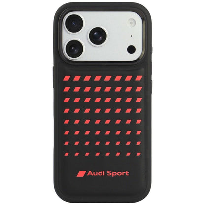 Audi Sport Synthetic Leather MagSafe Case for iPhone 18 Pro / 17 Pro - Black_0