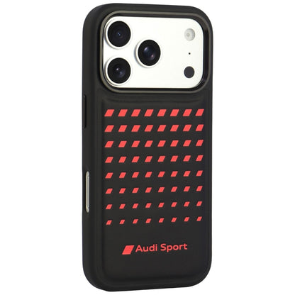Audi Sport Synthetic Leather MagSafe Case for iPhone 18 Pro / 17 Pro - Black_1