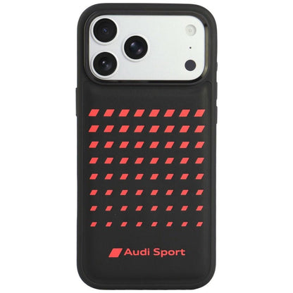Audi Sport Synthetic Leather MagSafe Case for iPhone 18 Pro Max / 17 Pro Max - Black_0