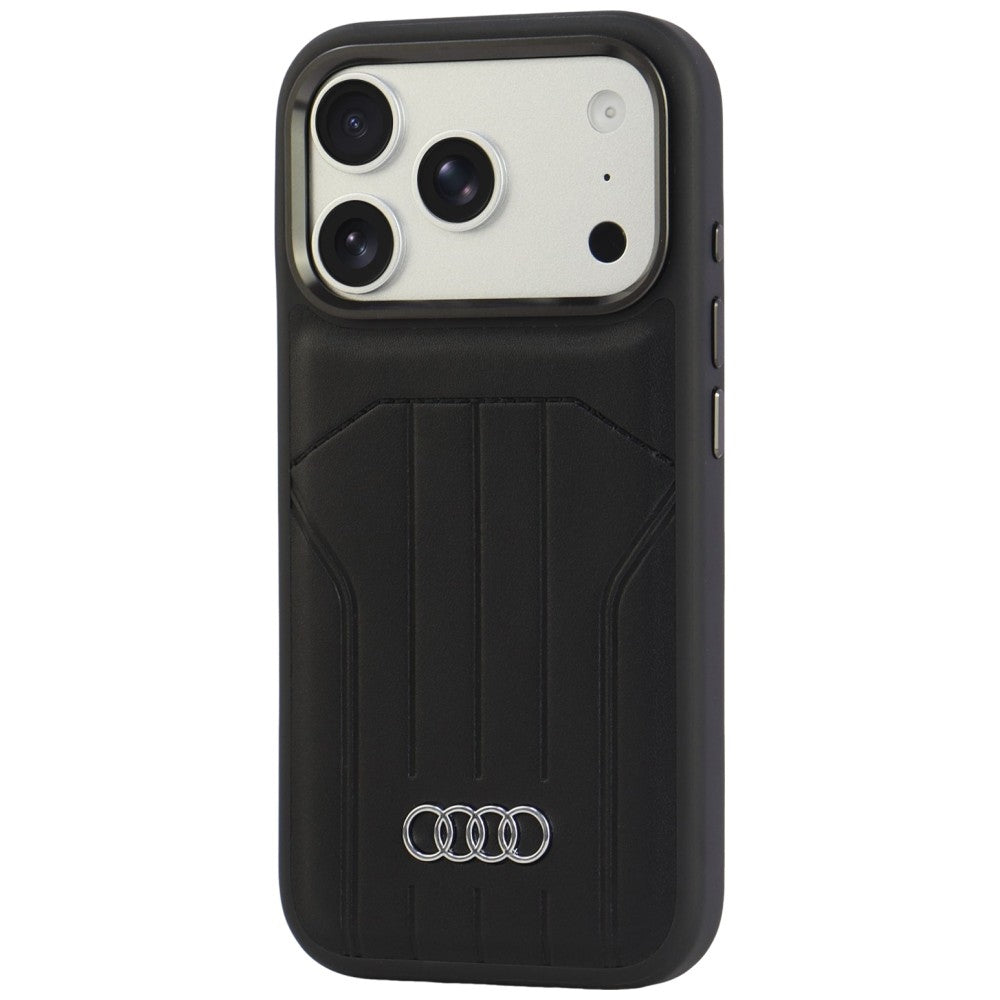 Audi Synthetic Leather Case MagSafe for iPhone 18 Pro / 17 Pro - Black_2