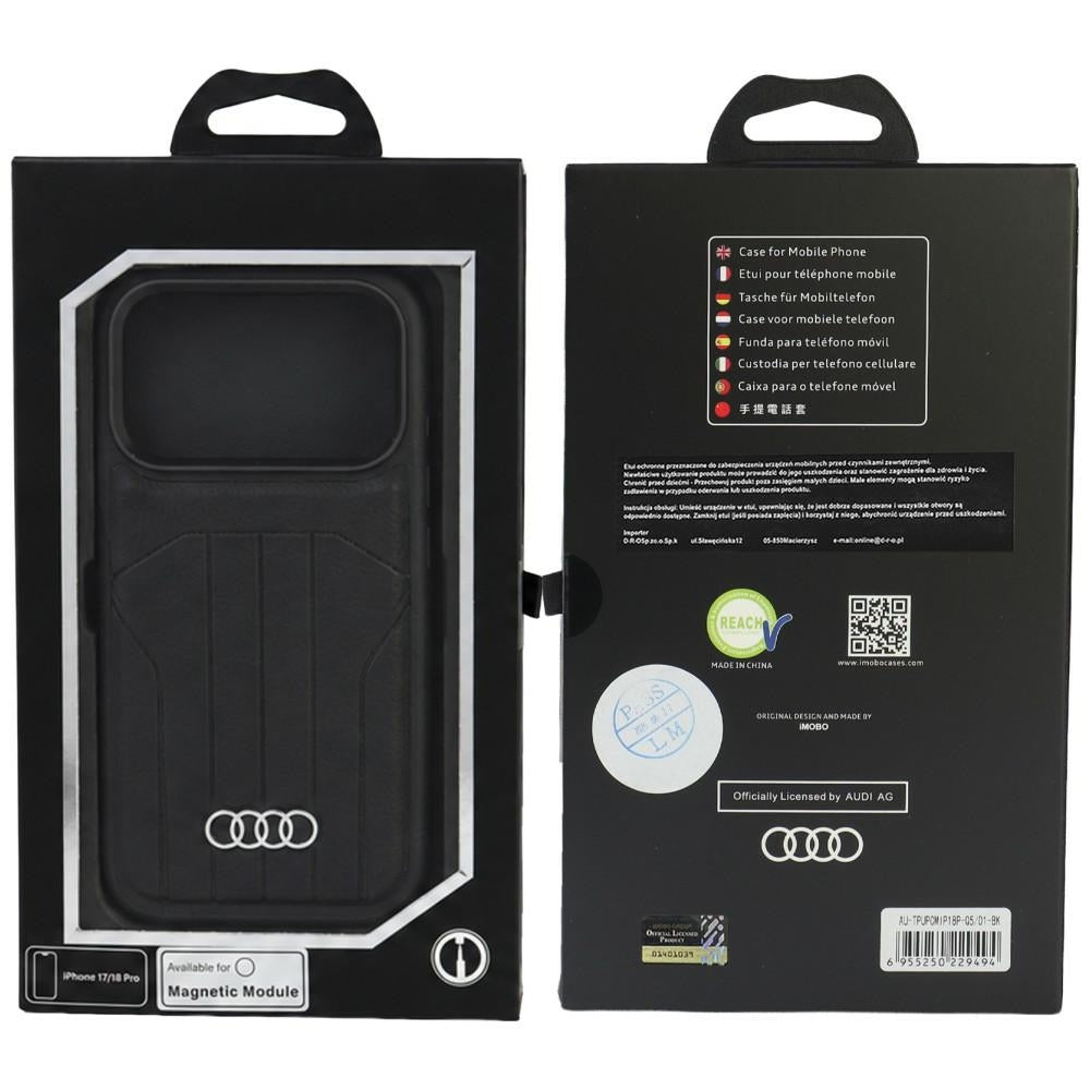 Audi Synthetic Leather Case MagSafe for iPhone 18 Pro / 17 Pro - Black_4