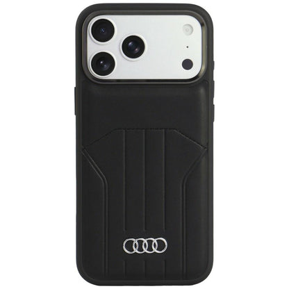 Audi Synthetic Leather Case MagSafe for iPhone 18 Pro Max / 17 Pro Max - Black_0