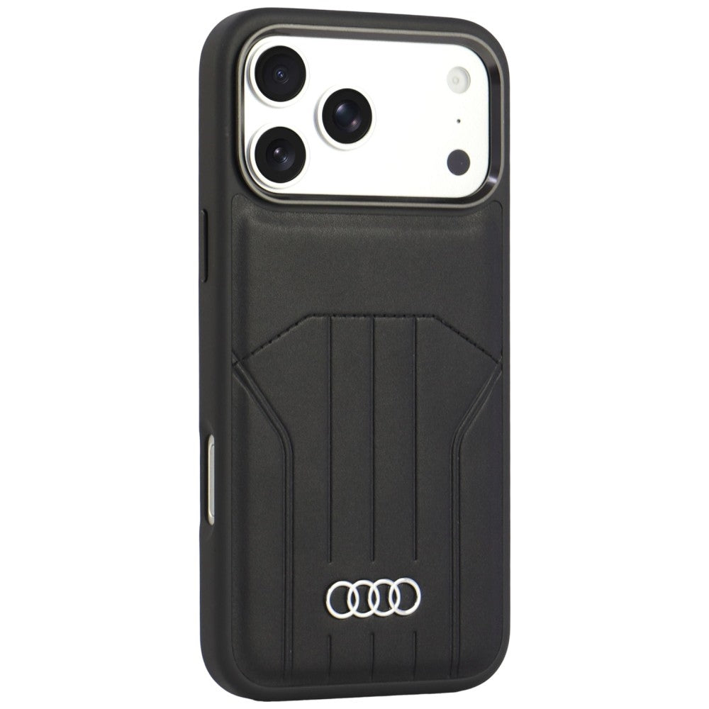 Audi Synthetic Leather Case MagSafe for iPhone 18 Pro Max / 17 Pro Max - Black_1