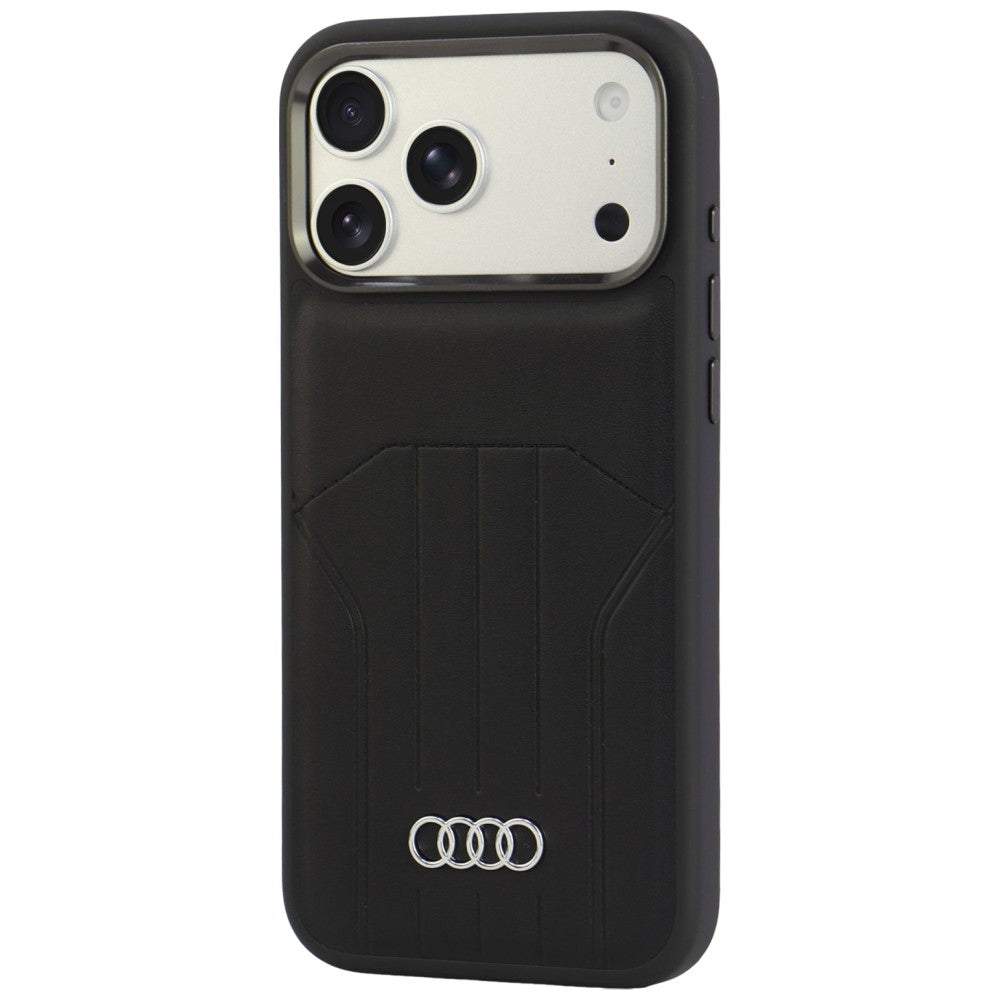 Audi Synthetic Leather Case MagSafe for iPhone 18 Pro Max / 17 Pro Max - Black_2