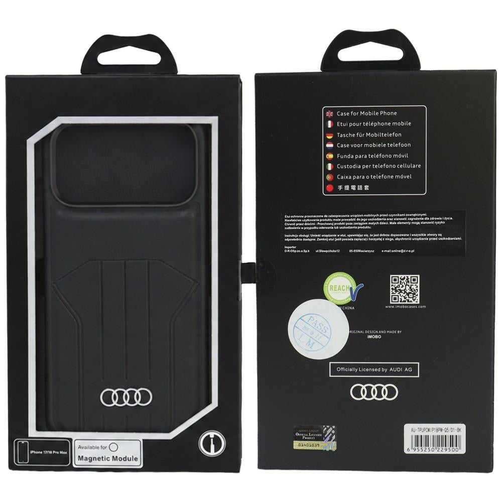 Audi Synthetic Leather Case MagSafe for iPhone 18 Pro Max / 17 Pro Max - Black_4