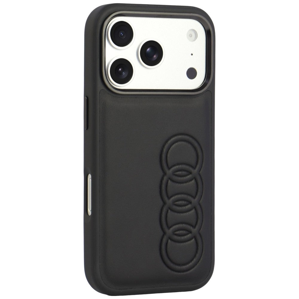 Audi TT Synthetic Leather MagSafe Case for iPhone 18 Pro / 17 Pro - Black_1