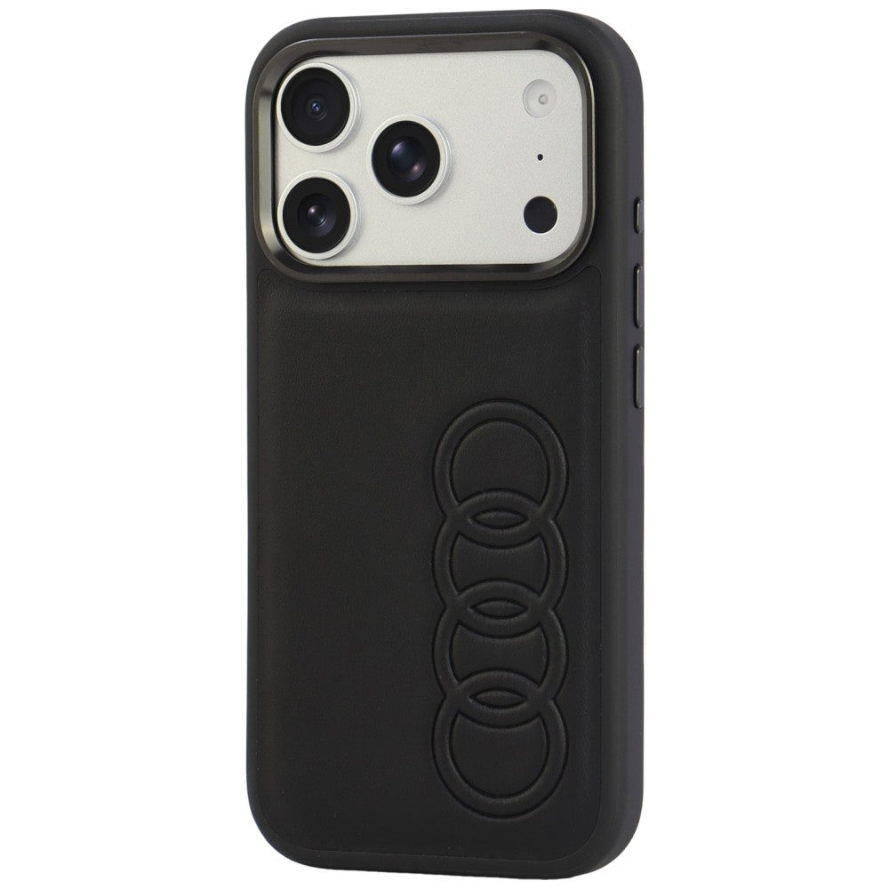 Audi TT Synthetic Leather MagSafe Case for iPhone 18 Pro / 17 Pro - Black_2
