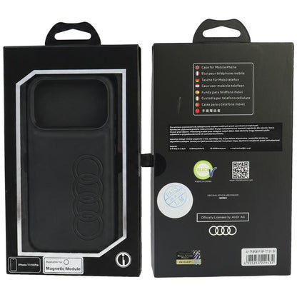 Audi TT Synthetic Leather MagSafe Case for iPhone 18 Pro / 17 Pro - Black_4