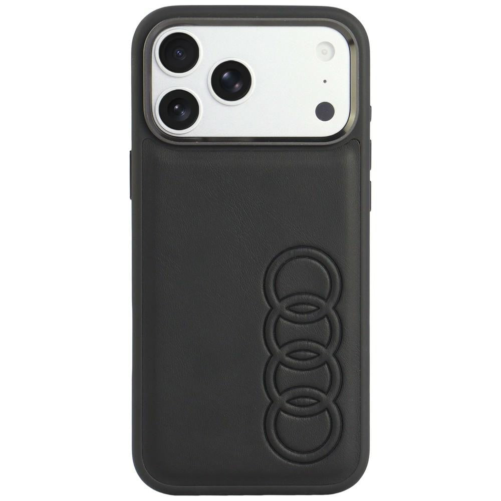 Audi TT Synthetic Leather MagSafe Case for iPhone 18 Pro Max / 17 Pro Max - Black_0