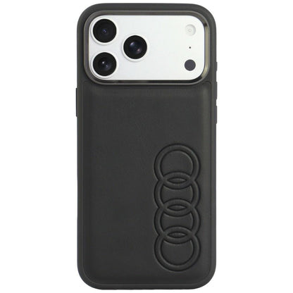 Audi TT Synthetic Leather MagSafe Case for iPhone 18 Pro Max / 17 Pro Max - Black_0
