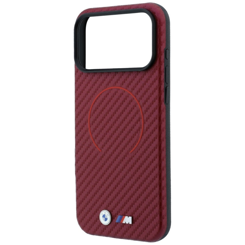 Etui BMW M Carbon Printed Ring MagSafe na iPhone 18 Pro Max / 17 Pro Max - burgundowe_5