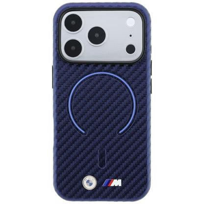 Etui BMW M Carbon Printed Ring MagSafe na iPhone 18 Pro Max / 17 Pro Max - granatowe_2
