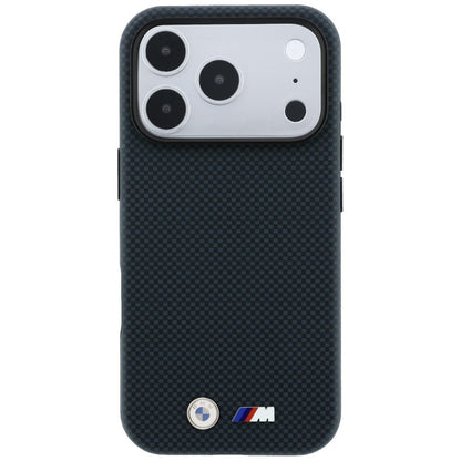 Etui BMW M Quadrille Kevlar Metal Logo MagSafe na iPhone 18 Pro Max / 17 Pro Max - granatowe_2