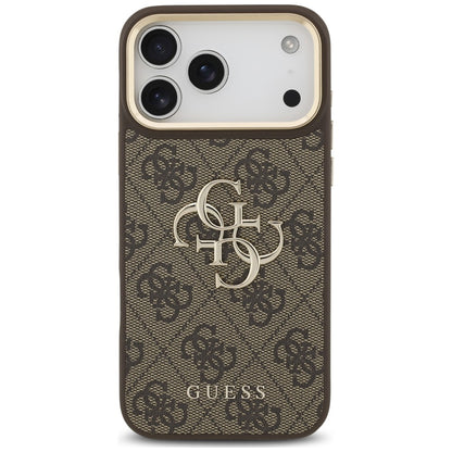Etui Guess 4G Big 4G Classic Logo Big Strap Metal Buttons na iPhone 18 Pro / 17 Pro - brązowe_2