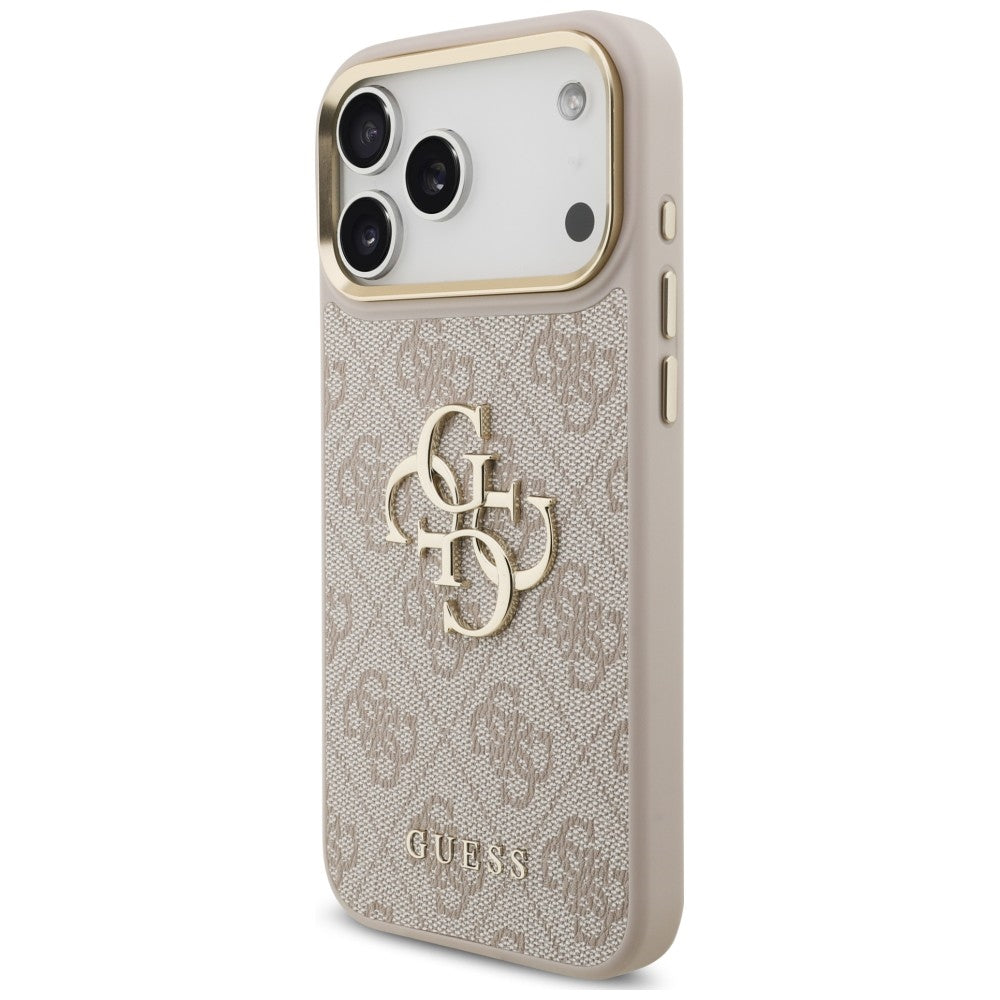 Etui Guess 4G Big 4G Classic Logo Big Strap Metal Buttons na iPhone 18 Pro / 17 Pro - różowe_1