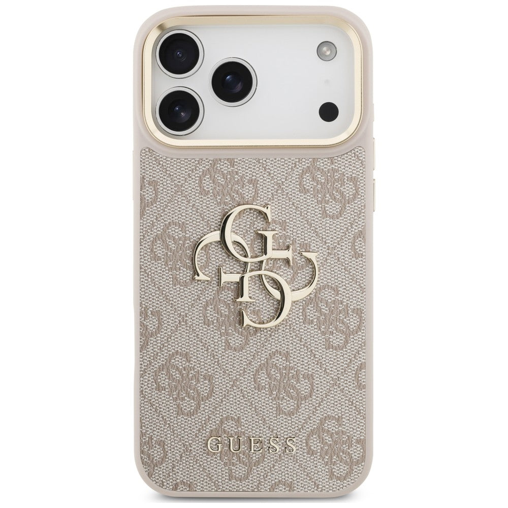 Etui Guess 4G Big 4G Classic Logo Big Strap Metal Buttons na iPhone 18 Pro / 17 Pro - różowe_2