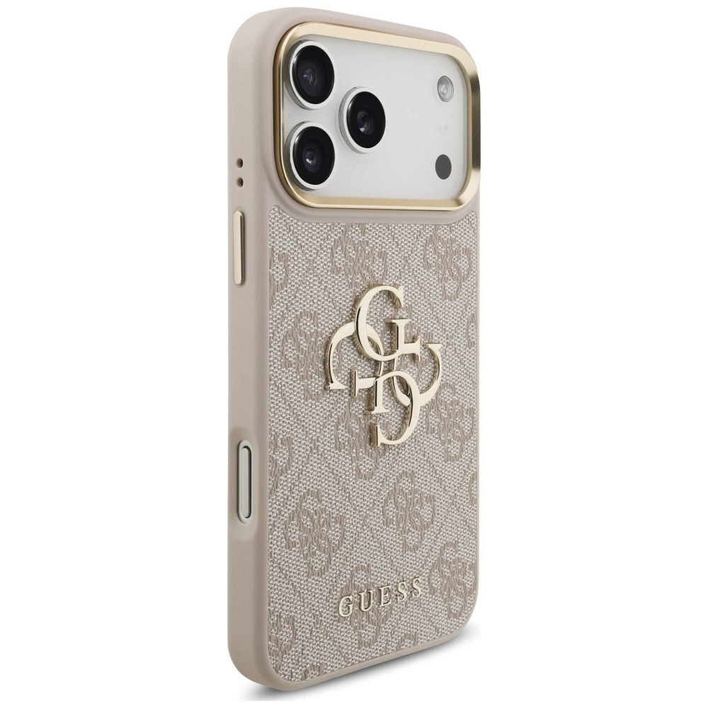 Etui Guess 4G Big 4G Classic Logo Big Strap Metal Buttons na iPhone 18 Pro / 17 Pro - różowe_3