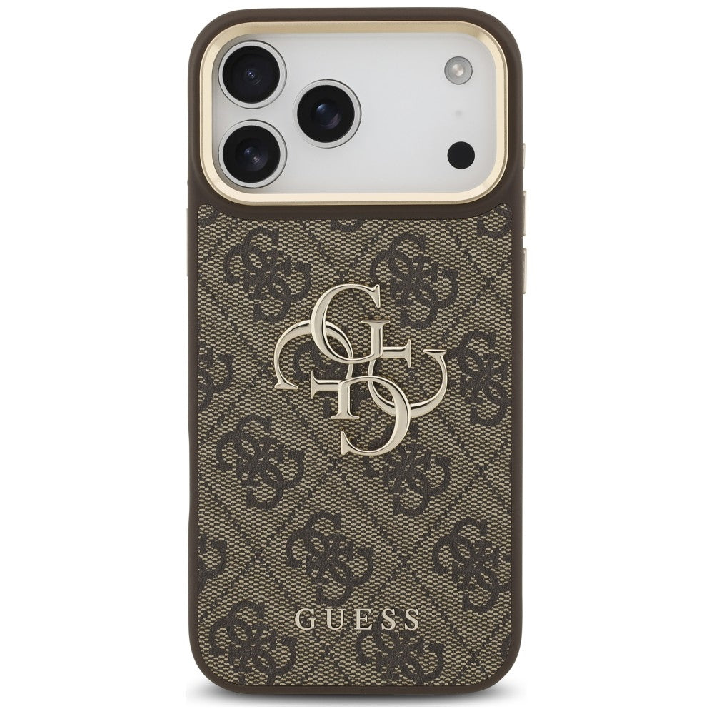 Etui Guess 4G Big 4G Classic Logo Big Strap Metal Buttons na iPhone 18 Pro Max / 17 Pro Max - brązowe_2