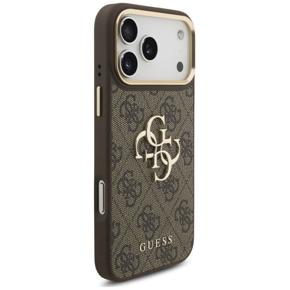 Etui Guess 4G Big 4G Classic Logo Big Strap Metal Buttons na iPhone 18 Pro Max / 17 Pro Max - brązowe_3