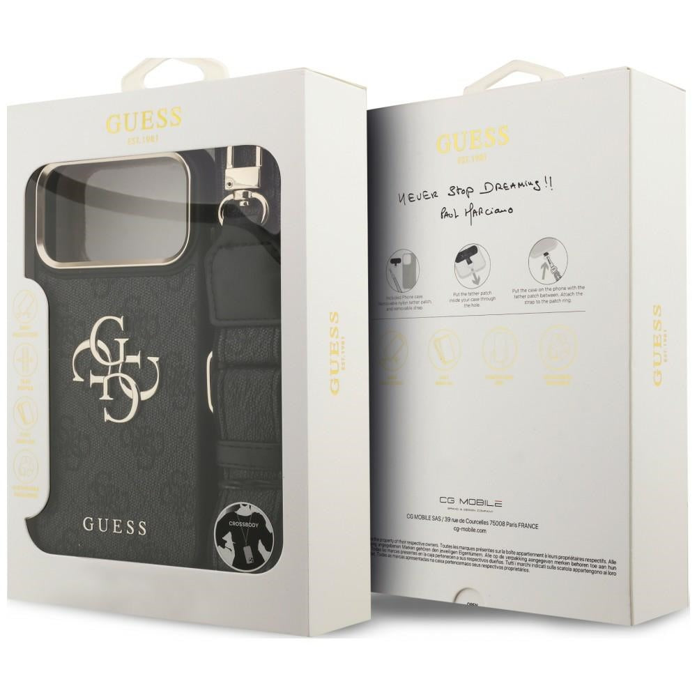 Etui Guess 4G Big 4G Classic Logo Big Strap Metal Buttons na iPhone 18 Pro Max / 17 Pro Max - czarne_8