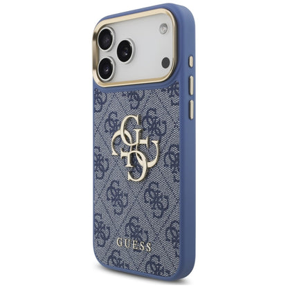 Etui Guess 4G Big 4G Classic Logo Big Strap Metal Buttons na iPhone 18 Pro Max / 17 Pro Max - niebieskie_1