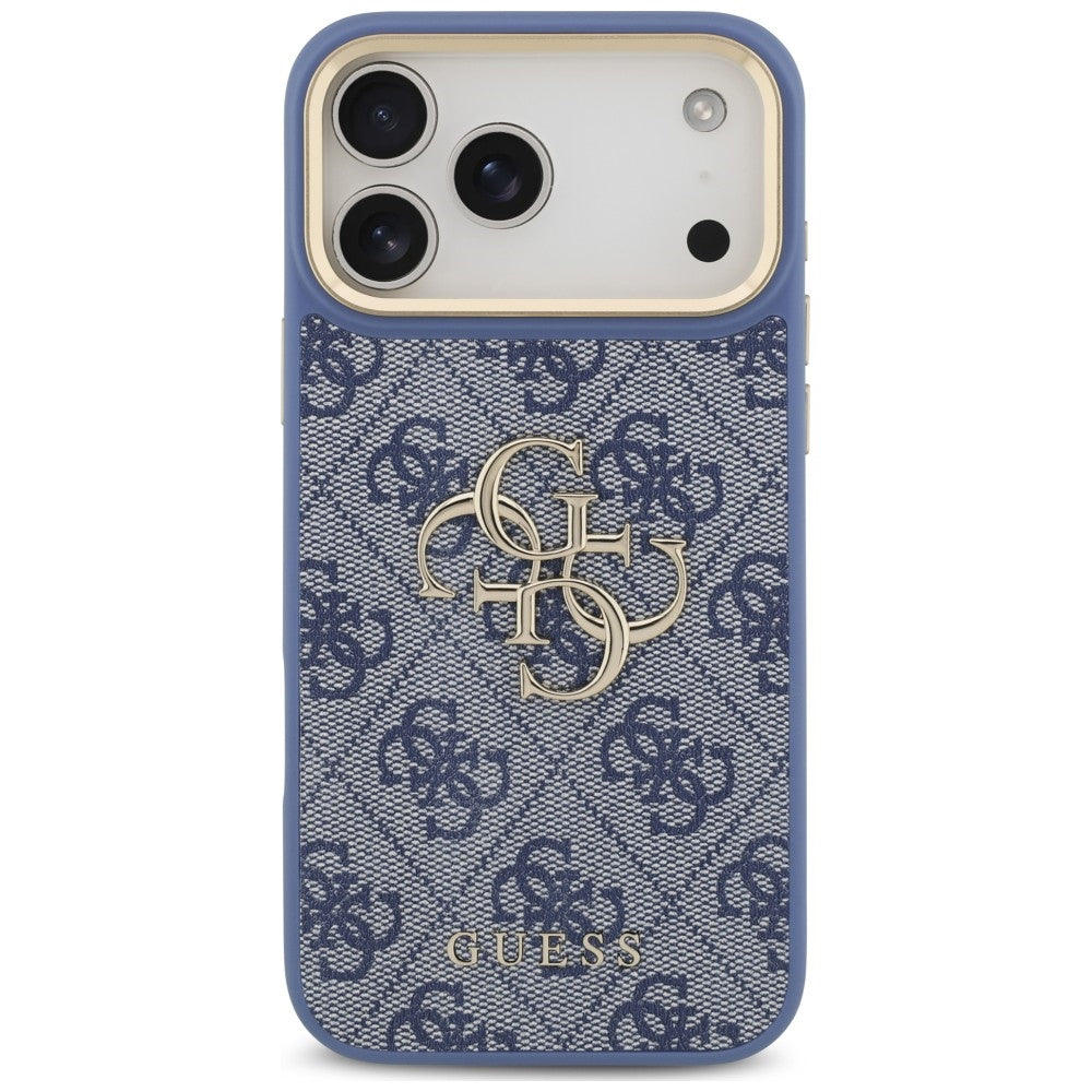 Etui Guess 4G Big 4G Classic Logo Big Strap Metal Buttons na iPhone 18 Pro Max / 17 Pro Max - niebieskie_2