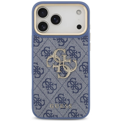 Etui Guess 4G Big 4G Classic Logo Big Strap Metal Buttons na iPhone 18 Pro Max / 17 Pro Max - niebieskie_2