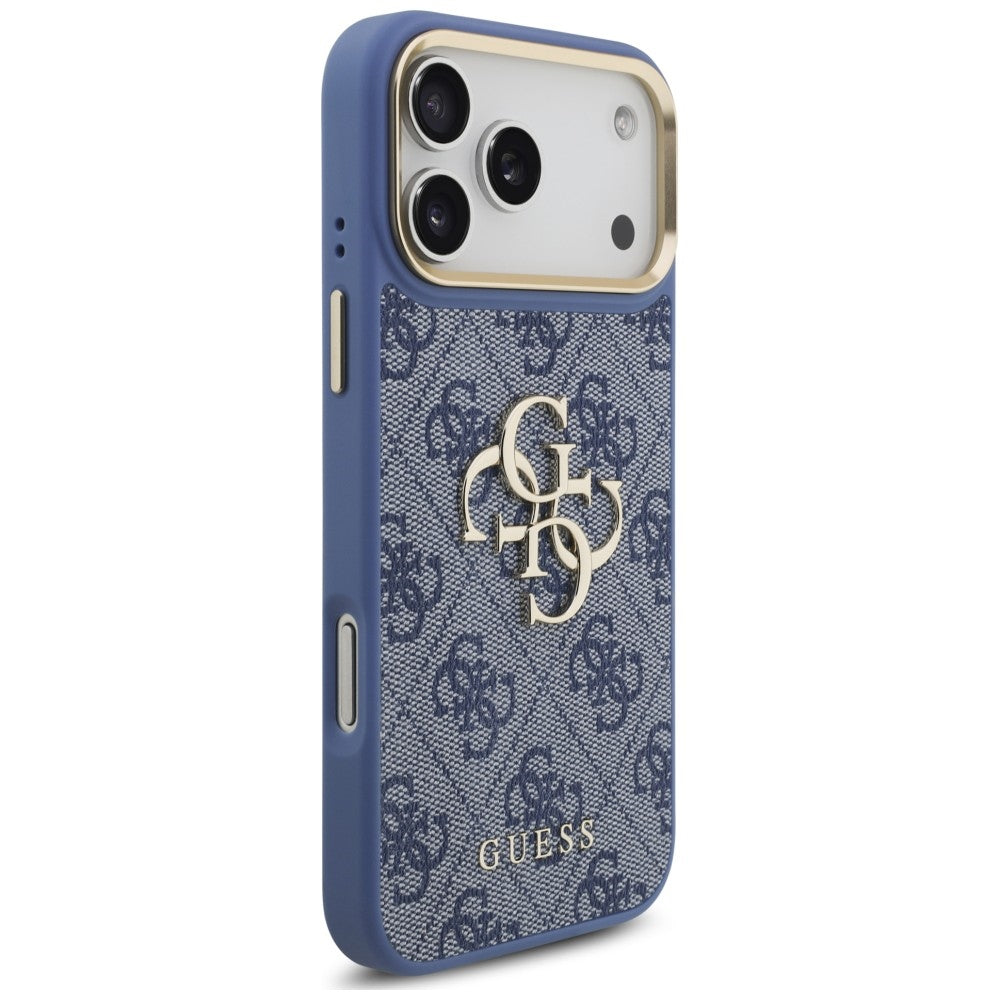Etui Guess 4G Big 4G Classic Logo Big Strap Metal Buttons na iPhone 18 Pro Max / 17 Pro Max - niebieskie_3
